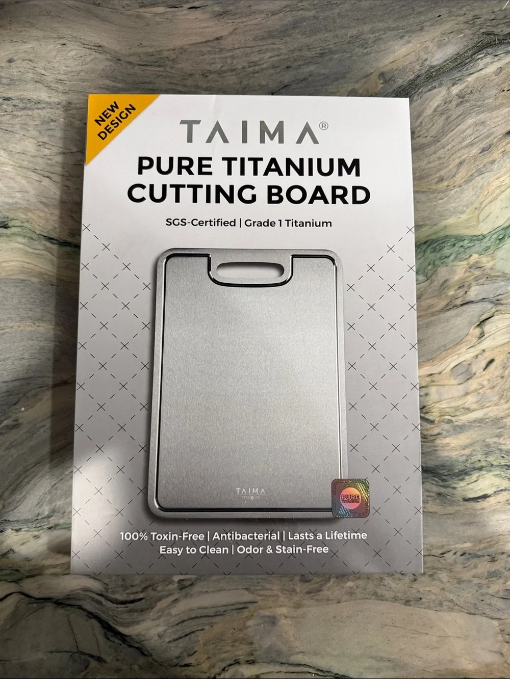 Taima Pure Titanium Cutting Board — Silver